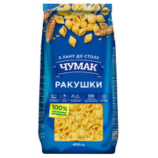 Макарони Чумак Ракушки 400г mini slide 1