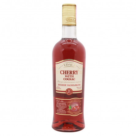 Вермут Vdala Cherry Cognac лікерний 20% 0.5л slide 1