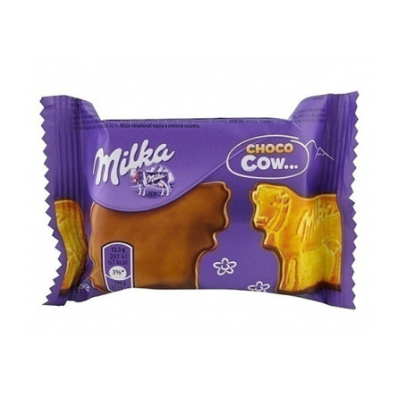 Печенье 40 г Milka Choco Cow покрытое молочным шоколадом slide 1