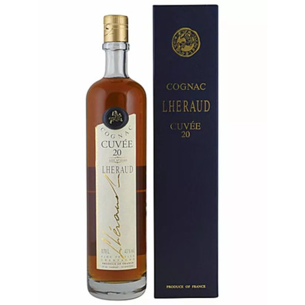 Коньяк Леро Кюве / Lheraud Cuvee, 20 років, 43%, 0.7л, в коробці