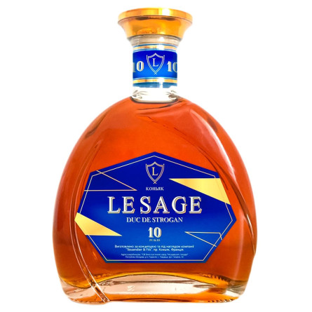 Коньяк Lesage Duc de Strogan 10лет 40% 0.5л slide 1
