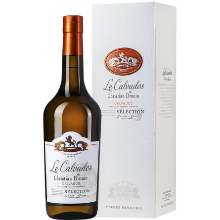 Кальвадос Селексіон / Calvados Selection, Christian Drouin, 40%, 0.7л, в коробці slide 1