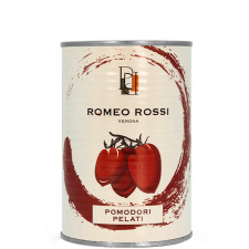 Томати очищені у власному соку, Romeo Rossi, 400г mini slide 1