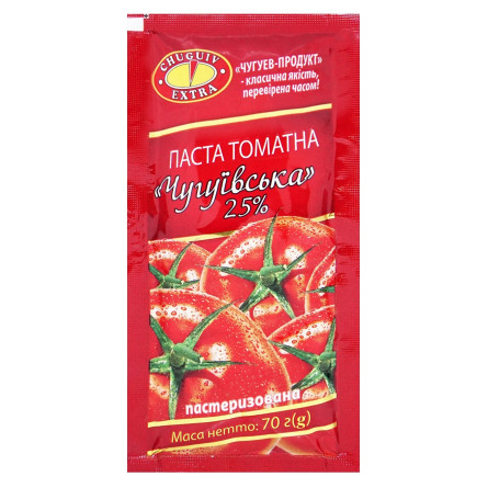 Паста томатная Chuguiv Extra Чугуевская 25% 70г slide 1