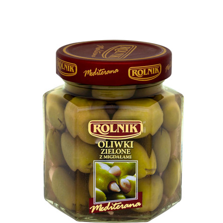 Оливки зелені з мигдалем, Rolnik, 314мл