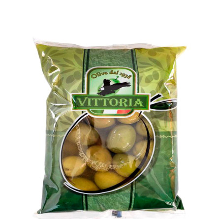 Оливки зеленые с косточкой, Vittoria Olive, 250г slide 1