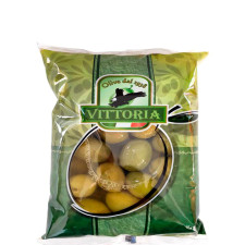 Оливки зелені з кісточкою, Vittoria Olive, 250г mini slide 1