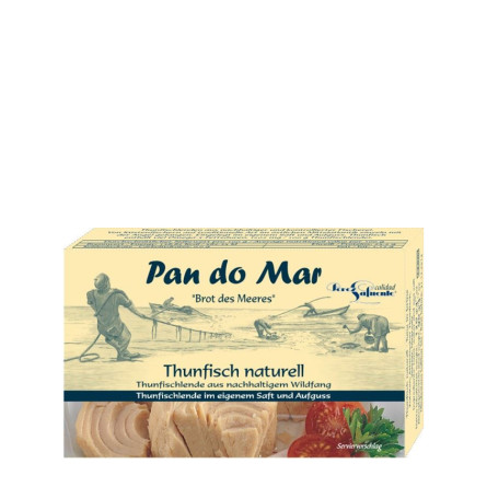 Тунець шматочками у власному соку, Pan do Mar, 120г slide 1