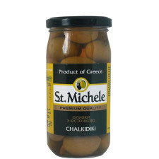 Оливки зелені з кісточкою Халкідікі, St. Michele, 370г mini slide 1