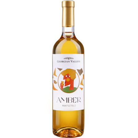 Вино Амбер Ркацителі / Amber Rkatsiteli, Georgian Valleys, біле сухе 0.75