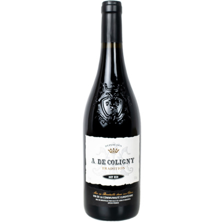 Вино " А де Колиньи" Ред Драй / "A. De Coligny" Red Dry, красное сухое 0.75л