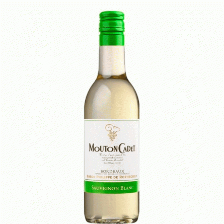 Вино Совиньон Блан, Мутон Каде / Sauvignon Blanc, Mouton Cadet, белое сухое 0.187л