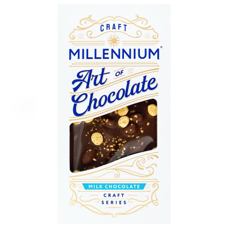 Шоколад Millennium Craft Series молочний з мигдалем та печивом амаретті 100г slide 1