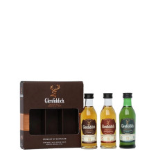 Набір віскі Гленфіддік / Glenfiddich, 12 + 15 + 18 років, 40%, 0.05л*3, в коробці mini slide 1