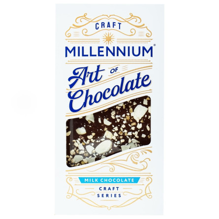 Шоколад Millennium Craft Series молочний з фундуком солодкою та солоною карамеллю 100г