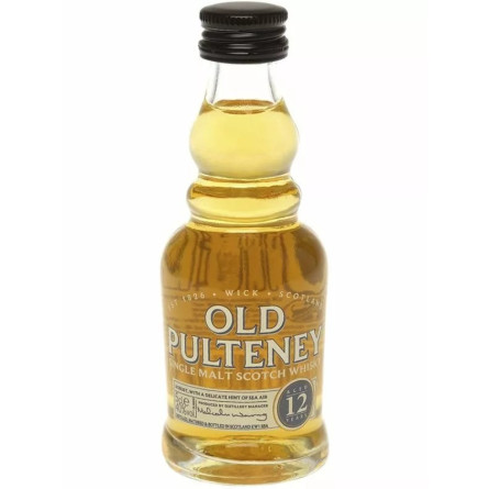 Виски Олд Палтени / Old Pulteney, 12 лет, 40%, 0.05л