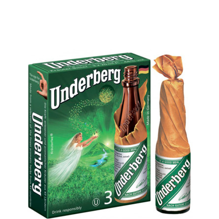 Набор настойка Ундерберг / Underberg, 44%, 3*0.02л, в коробке slide 1