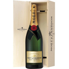 Шампанське Імперіал, Моет & Шандон / Imperial, Moet & Chandon, біле брют 3л в подарунковій коробці mini slide 1