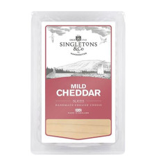 Сир Чеддер Ніжний / Mild Cheddar, Singletons & Co, 32.4%, нарізка, 150г mini slide 1