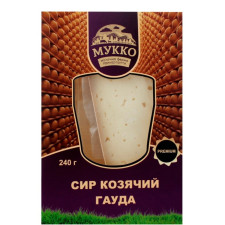 Козячий сир Гауда, Мукко, 47.5%, 240г mini slide 1