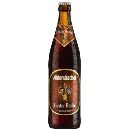 Пиво Клостер Дункель, Альдерсбахер / Kloster Dunkel, Aldersbacher, 5.3%, 0.5л