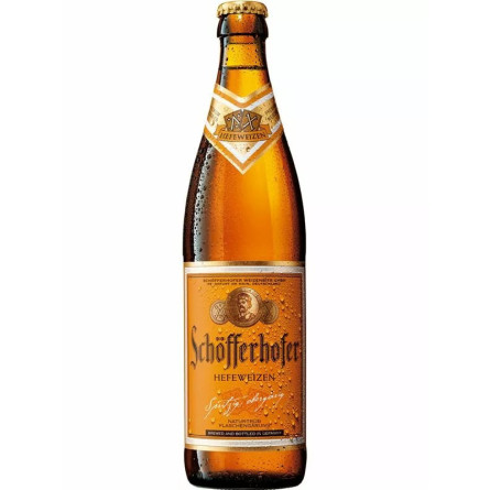 Пиво Хефевайзен, Шофферхофер/Hefeweizen, Schoefferhofer, 5%, 0.5л
