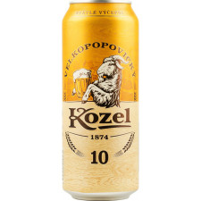 Пиво 10, Велкопоповіцькій Козел / 10, Velkopopovitsky Kozel, ж/б, 4.2%, 0.5л mini slide 1