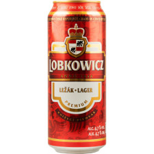 Пиво Преміум, Лобковиць / Premium, Lobkowicz, ж/б, 4.7%, 0.5л mini slide 1
