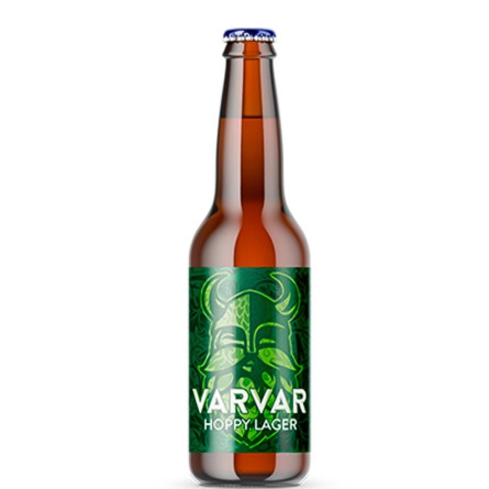 Пиво Хоппи Лагер, Варвар / Hoppy Lager, Varvar, 5%, 0.33л slide 1