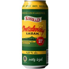 Пиво Вратіславскій Лежак, Конрад / Vratislavicky Lezak, Konrad, ж/б, 4.8%, 0.5л mini slide 1
