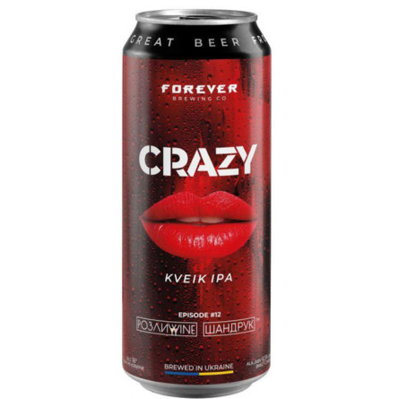 Пиво Крейзи, Форевер / Crazy, Forever, Volynski Browar, ж/б, 6.5%, 0.5л slide 1