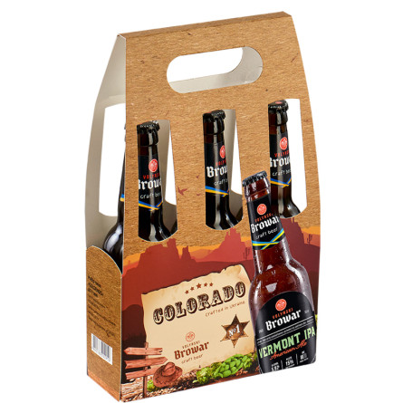 Набір пива Колорадо, Volynski Browar, 3*0.35л, в подарунковій коробці slide 1