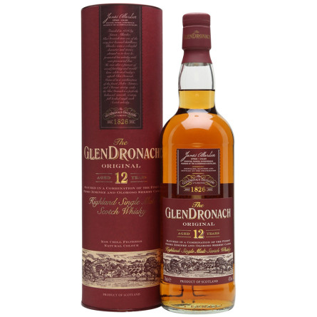 Виски Глендронах Ориджинал / Glendronach Original, 12 лет, 43%, 0.7л, в тубусе