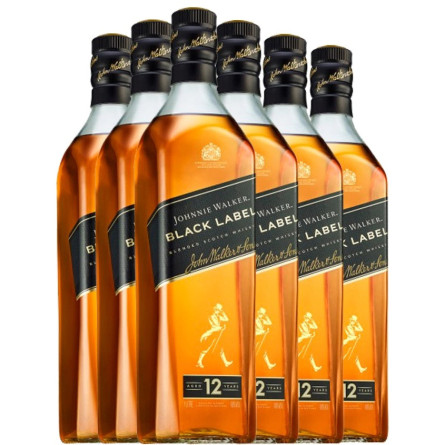 Набор виски Блэк Лейбл / Black Label, Johnnie Walker, 12 лет, 43%, 6*0.5л