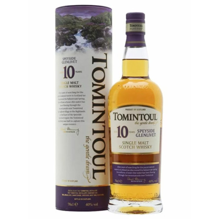 Виски Томинтоул / Tomintoul, 10 лет, 40%, 0.7л, в тубусе slide 1