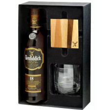 Віскі Гленфіддік / Glenfiddich, 18 років, 40%, 0.7л, в подарунковій коробці + стакан mini slide 1
