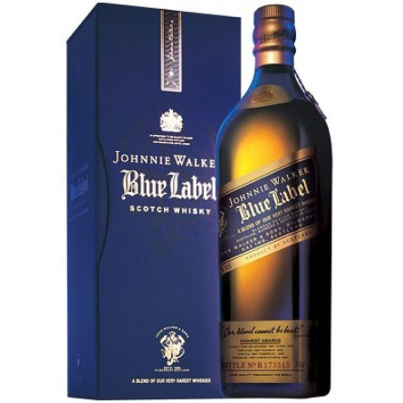 Віскі Блю Лейбл / Blue Label, Johnnie Walker, 40%, 0.75л, в скриньці