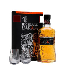 Віскі Хайленд Парк / Highland Park, 12 років, 40%, 0.7л, в подарунковій коробці + 2 бокали mini slide 1
