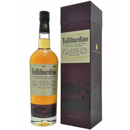 Виски Туллибардин / Tullibardine 228 Burgundy Finish, 43%, 0.7л, в подарочной коробке slide 1