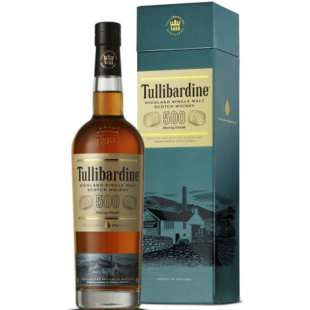 Віскі Туллібардін / Tullibardine 500 Sherry Finish, 43%, 0.7л, в подарунковій коробці slide 1