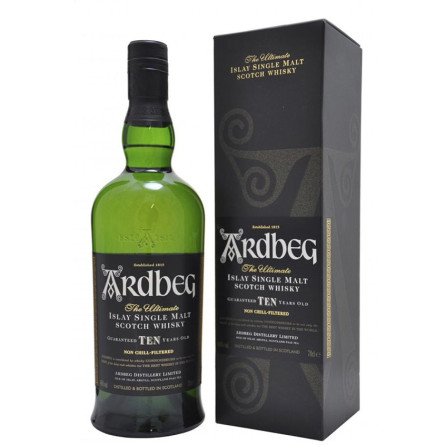 Віскі Ардбег Тен / Ardbeg Ten, 10 років, 46%, 0.7л, в коробці slide 1