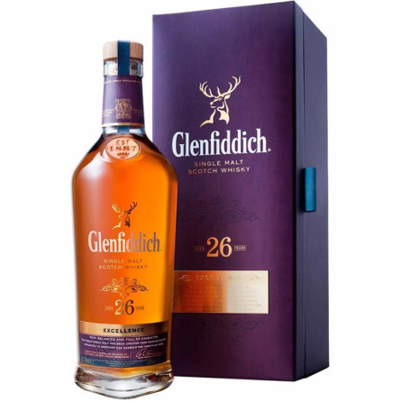 Виски Гленфиддик / Glenfiddich, 26 лет, 43%, 0.7л, в коробке