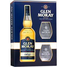 Виски Глен Морей, Классик / Glen Moray, Classic, 40%, 0.7л, в подарочной коробке + 2 бокала mini slide 1