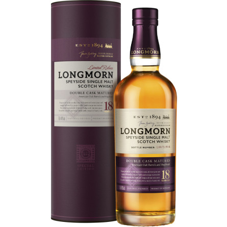 Виски Лонгморн / Longmorn, 18 лет, 48%, 0.7л