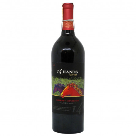 Вино 14 Hands Cabernet Sauvignon красное сухое 13,5% 0,75л slide 1