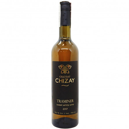 Вино Chateau Chizay Трамінер біле солодке десертне 16% 0,75л