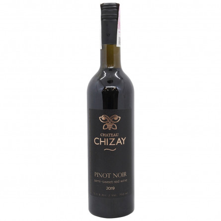 Вино Chateau Chizay Пино Нуар красное полусладкое 12,5% 0,75л slide 1