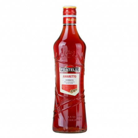 Вермут Fratelli Amaretto червоний солодкий 12,5% 0,5л