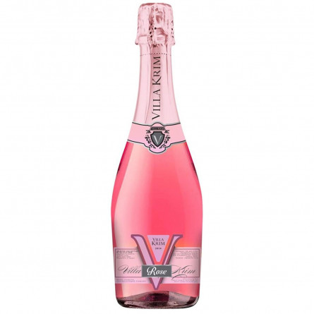 Вино игристое Villa Krim Rose розовое полусладкое 10,0-13,5% 0,75л