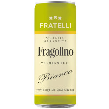Напій винний Fratelli Fragolino напівсолодкий білий 6,0-6,9% 0,33л mini slide 1